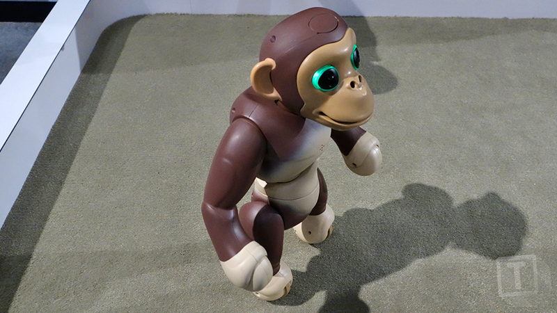 Illustration for article titled The Zoomer Robot Chimp Stands and Balances on Two Feet Better Than a Toddler Can